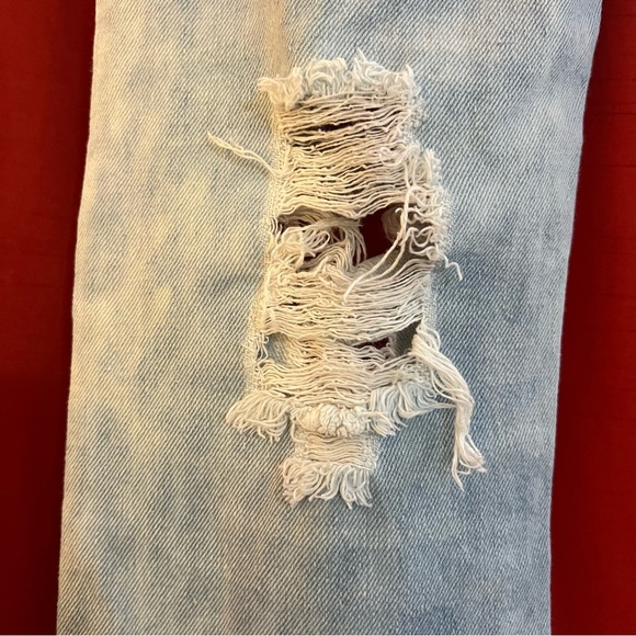 Trill Nation Distressed Skinny Jeans – Light Wash - Picture 3 of 14